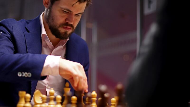 Carlsen will defend his world title later this month. Photograph: Dean Mouhtaropoulos/Getty Images