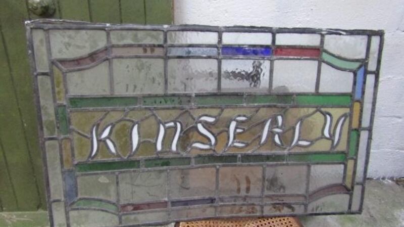 Stained-glass panel from the estate of Charles J Haughey, coming under the hammer at the Duke Brothers building in Kells.