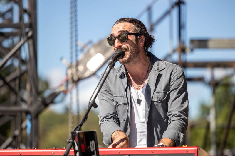 Danny from the Coronas performing on the main stage at Electric Picnic 