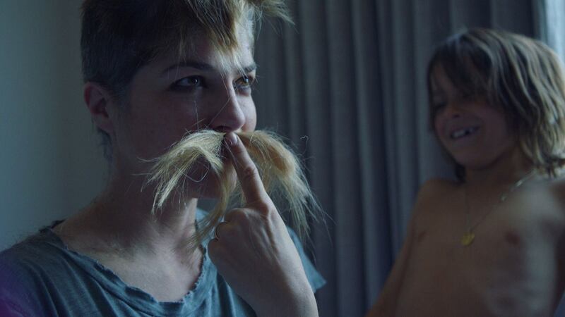 Selma Blair with her son Arthur in a scene from Introducing, Selma Blair. Photograph: Discovery+
