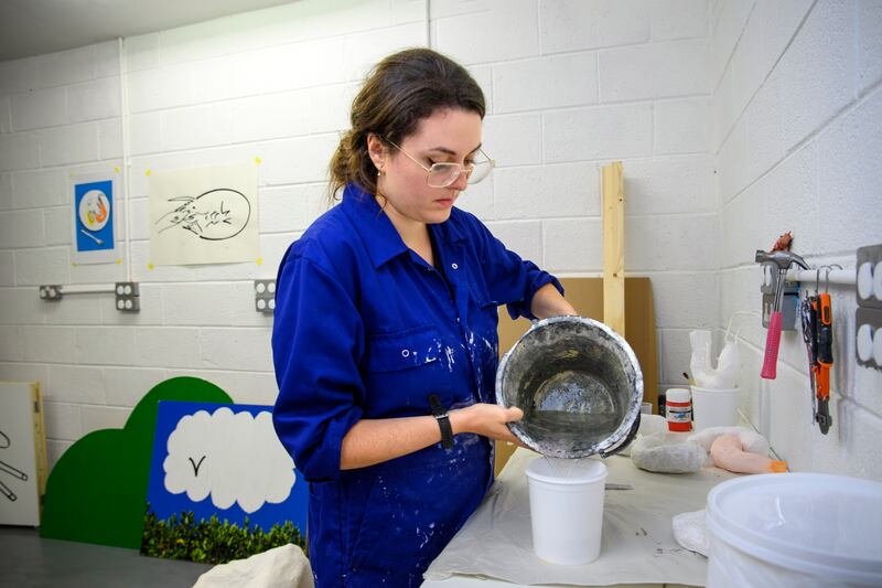Artist Elinor O'Donovan at Sample Studios in Churchfield, Cork: 'A part of me is thinking that if I had an extra €18,000 in my pocket, it might make sense to move to Dublin to make the most of opportunities.' Photograph: Daragh Mc Sweeney/Provision