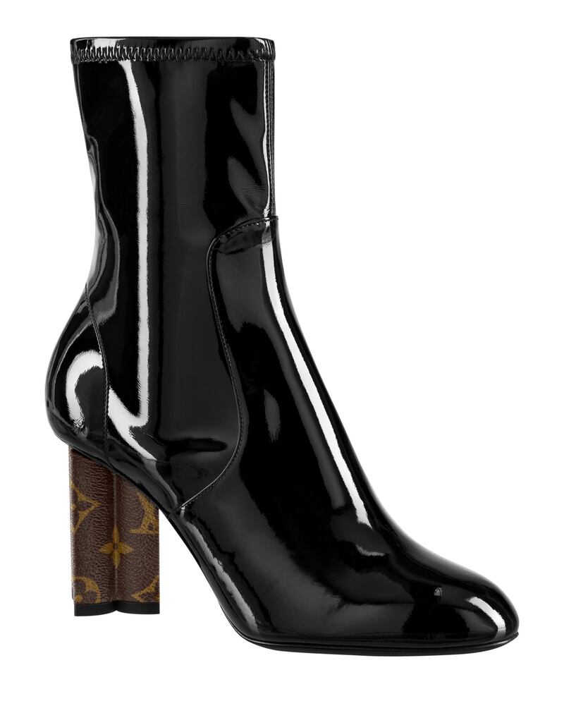 Black patent ankle boots by Louis Vuittton, €950 at Brown Thomas