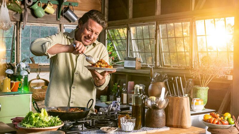  Jamie Oliver in What to Eat This Week. Photograph: Channel 4