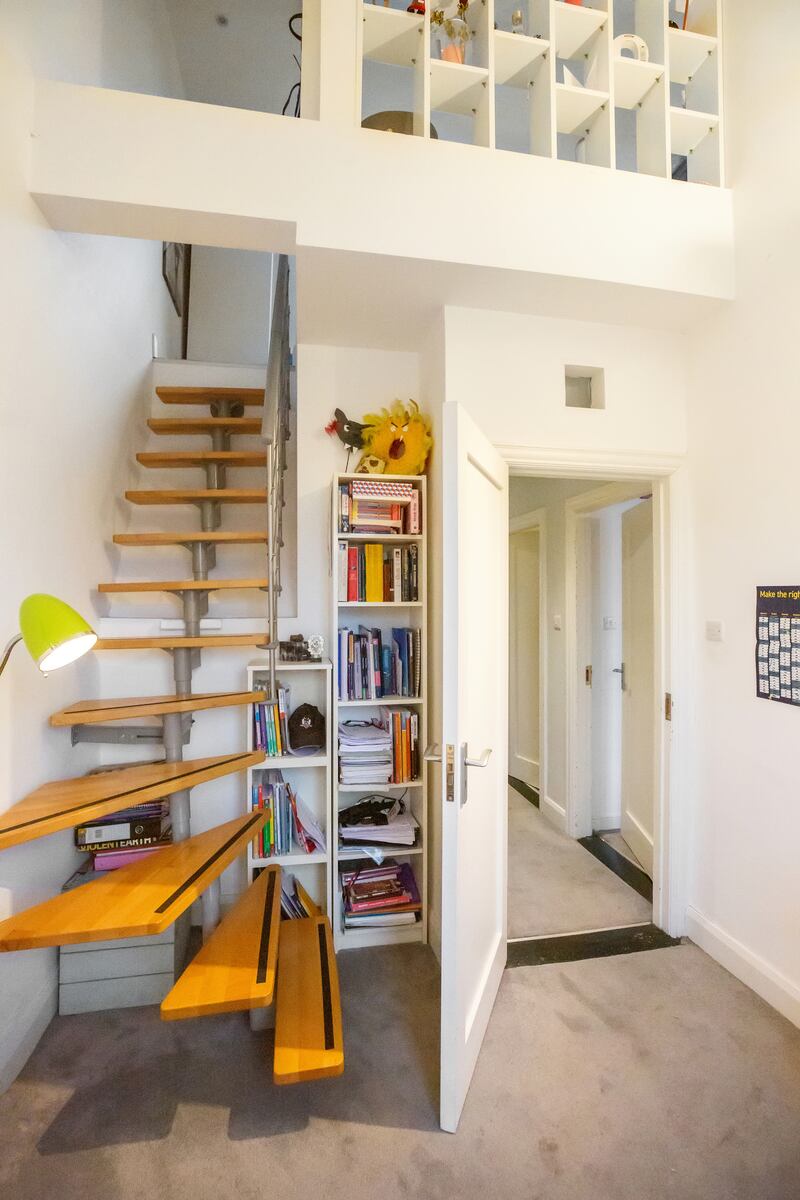 Stairs to attic room
