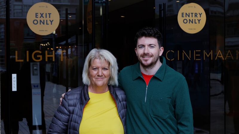 Barbara O’Leary and her son Evan from Walkinstown. Photograph: Alan Betson