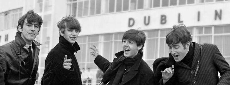 The Beatles at Dublin Airport in 1963.