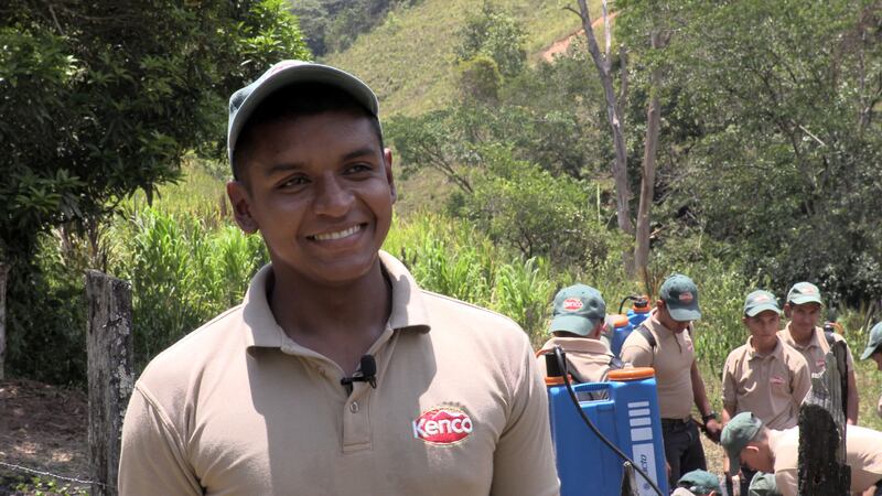 Leaving crime behind: 25-year-old Jorge, one of the new students on the Coffee Vs Gangs programme