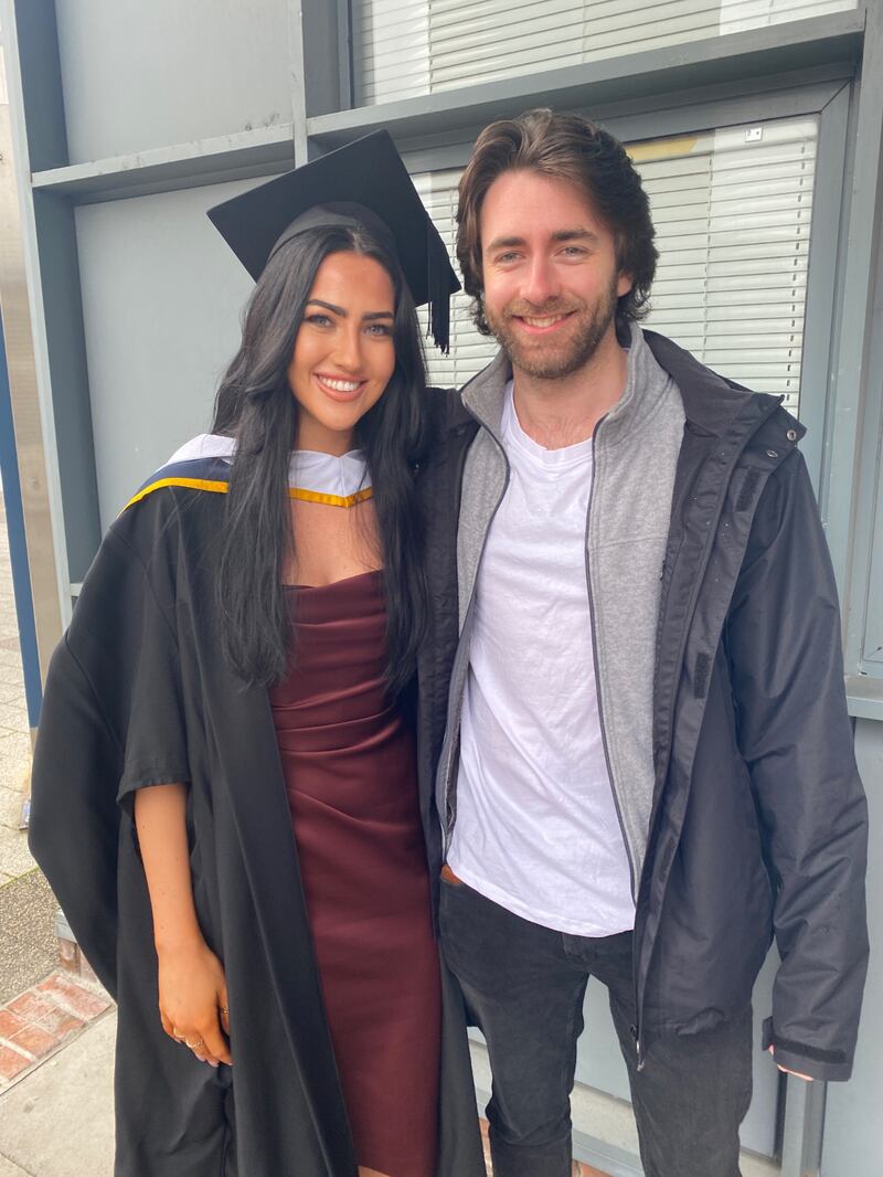 Niamh Hoy with her brother Oisín