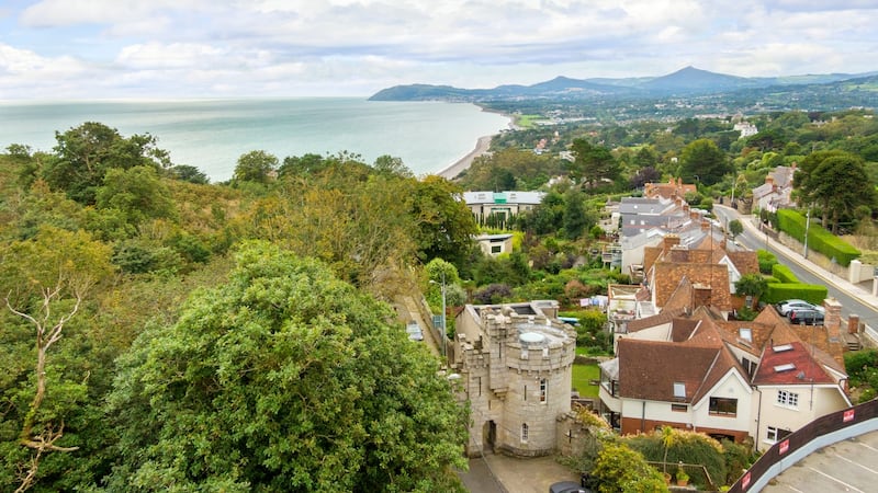 Aerial view of the property