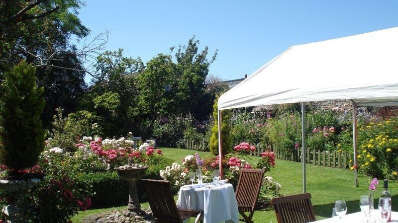 Cava in the garden at Beaufield Mews.