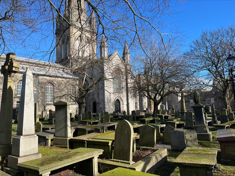 The Kirkyard of St Nicholas in central Aberdeen. Photograph: Mark Paul