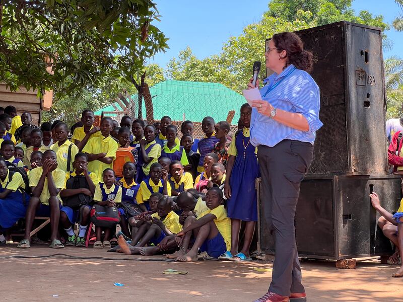 Mary Ellen McGroarty: 'Young people in South Sudan can now see the young in Europe and how they live'
