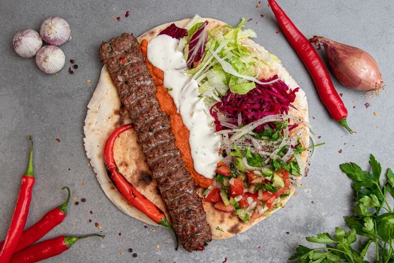 A Reyna kebab. Photograph: Ali Aydin
