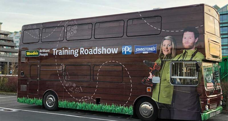 The Woodie’s mobile classroom toured the country in 2019 delivering product and customer service training to over 1,000 colleagues