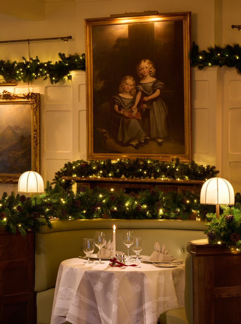 Park Hotel Kenmare restaurant at Christmas