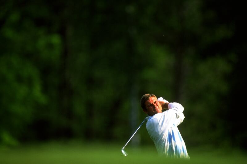Sven Struver in action during the 1998 Italian Open at the Castelconturbia Golf Club in Milan, Italy. Photograph: Tim Matthews/Allsport 