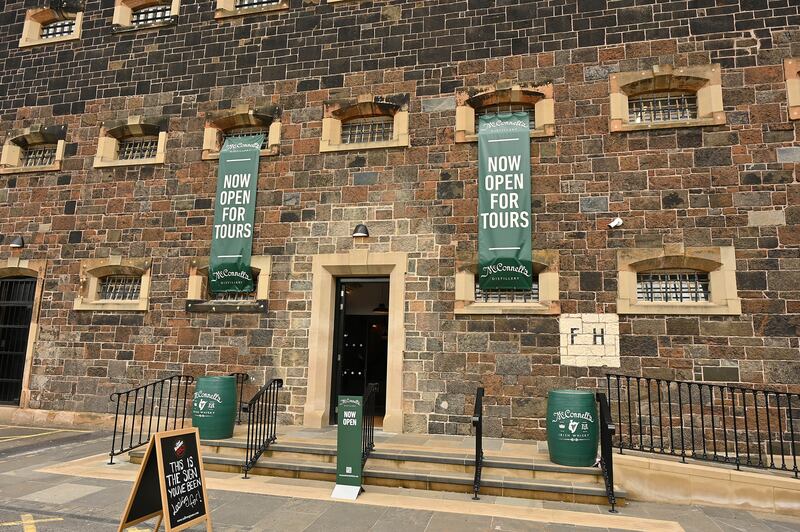 The former Crumlin Road Gaol in north Belfast has been partly changed into a whiskey distillery. Photograph: Arthur Allison/Pacemaker Press.
