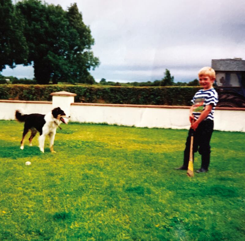 With 'best friend and companion', Ross. 'Often it was just me hitting sliotars and Ross retrieving them for me,' Canning writes in Joe Canning: My Story