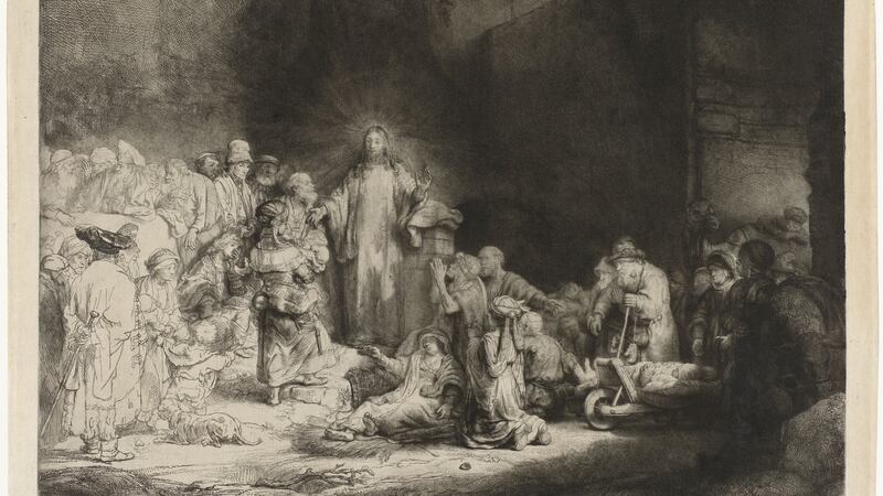 Christ Healing the Sick, known as The Hundred Guilder Print, around 1648, by Rembrandt. Photograph: The Rijksmuseum, Amsterdam