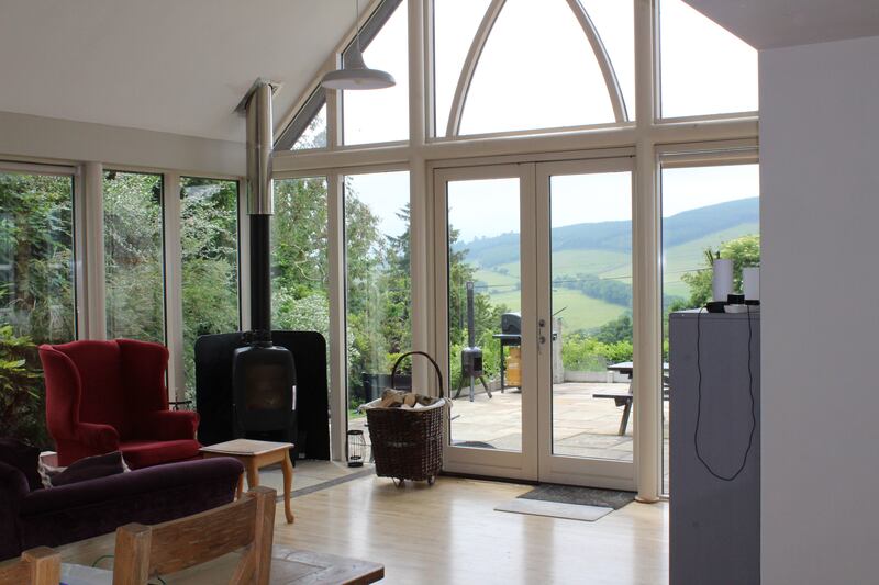 The sun room allows for a second living area