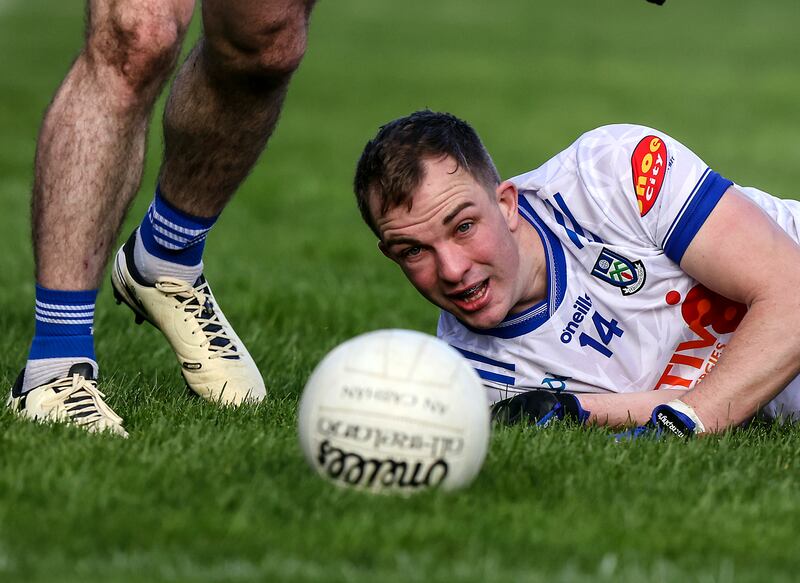 Monaghan's Jack McCarron during the Ulster Senior Football Championship game between Monaghan and Cavan in Clones on Sunday. Photograph: John McVitty/Inpho