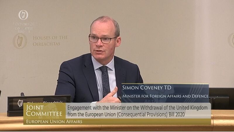 Minister for Foreign Affairs: ‘It is pretty clear at this stage that the best case scenario is to get a very basic trade deal.’  Photograph: Oireachtas TV/PA Wire