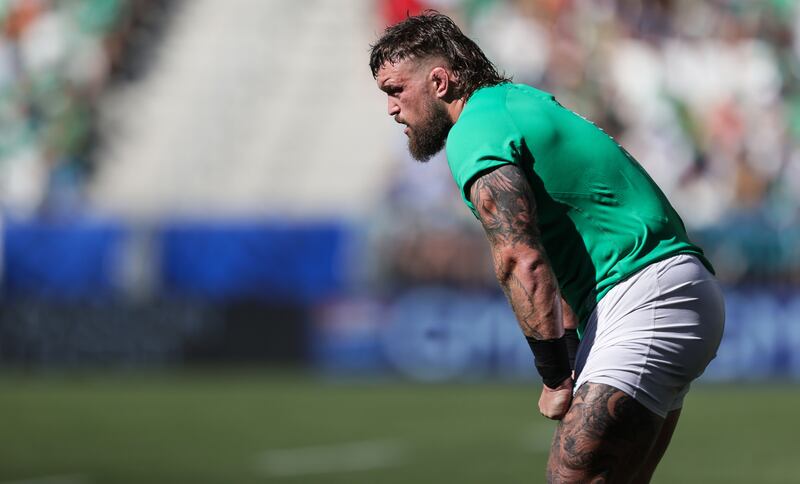 Ireland’s Andrew Porter played 50 minutes of his team's World Cup opener against Romania on Saturday. Photograph: Laszlo GeczoInpho