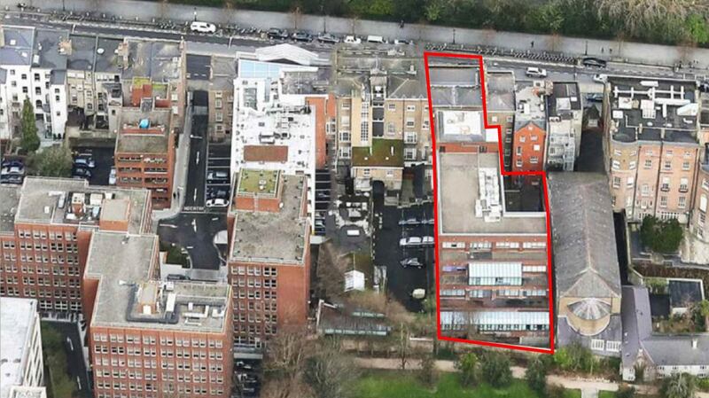 An aerial view of the property shows its overall footprint and potential scope for further development.