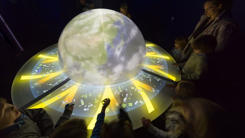 Learning about climate change at the Cool Planet Experience at Powerscourt House and Gardens, Co Wicklow