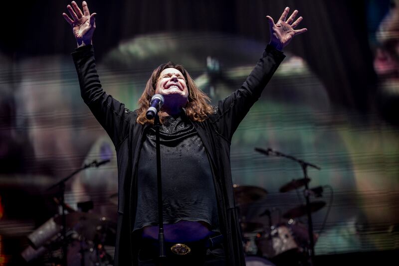 Ozzy Osbourne performs with Black Sabbath in Madison Square Garden in New York, 2016. Photograph: Chad Batka/The New York Times                      