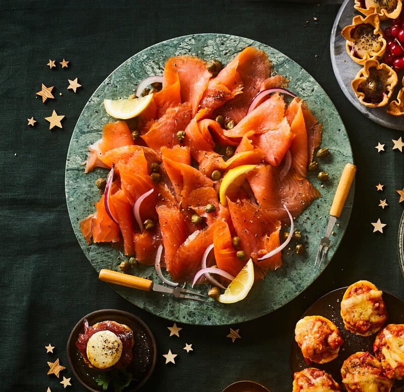 Smoked salmon, the king of fish, can be served many ways, and works really well as easy-to-serve party bites