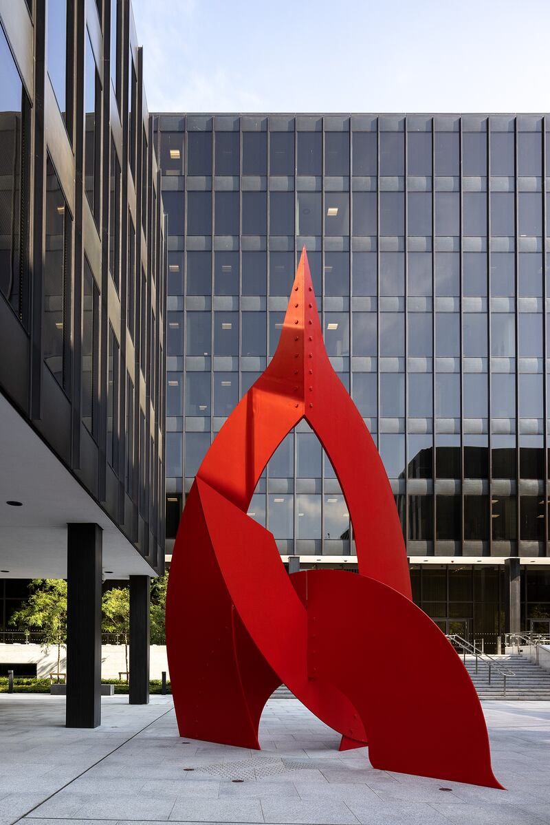 Renovated: Miesian Plaza, the former Bank of Ireland headquarters on Baggot Street in Dublin. Photograph: Paul Tierney/courtesy Dublin City Council