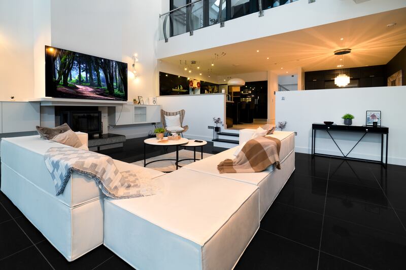 Living area. Photograph: James Osborne