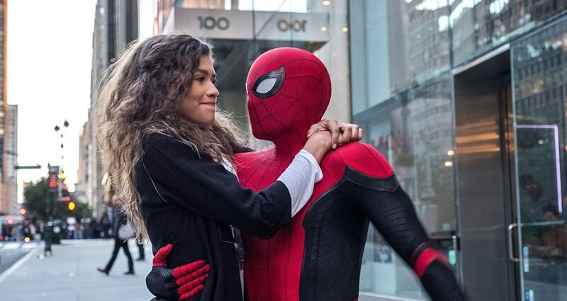 Zendaya and Tom Holland in Spider-Man: Far from Home
