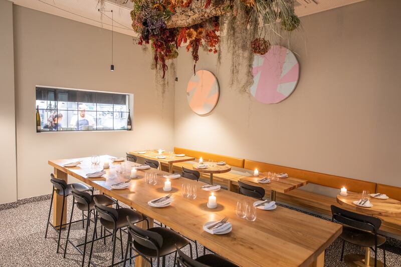 The redesigned dining room of the former Allta premises. Photograph: Naoise Culhane