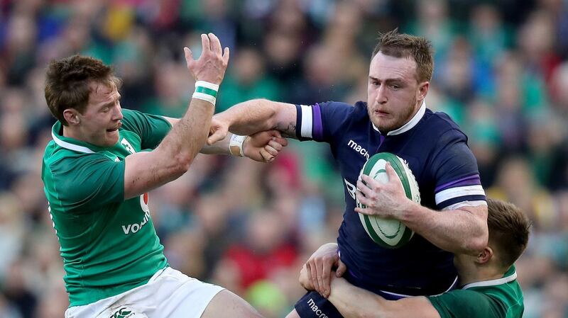 Stuart Hogg and Scotland spurned  anumber of opportunities against Ireland. Photograph: Oisin Keniry/Inpho