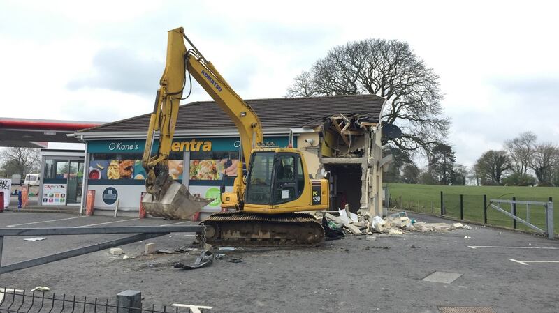 The raid in Dungiven in Co Derry, is the eighth ATM theft in the region this year. Photograph: David Young/PA Wire