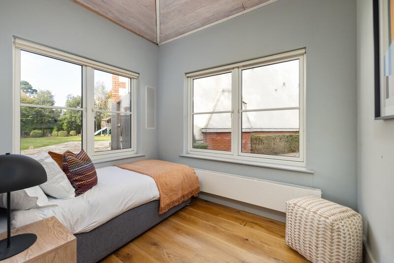 Bedroom in 'adapted garage'