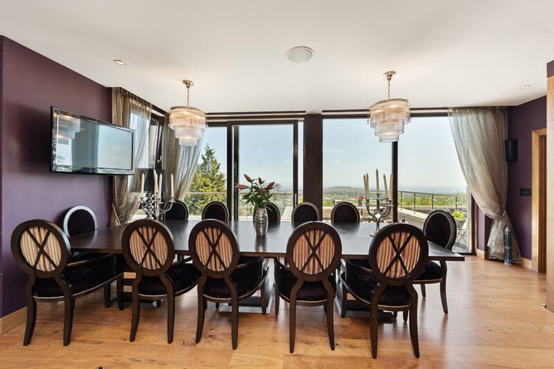 Formal dining area upstairs