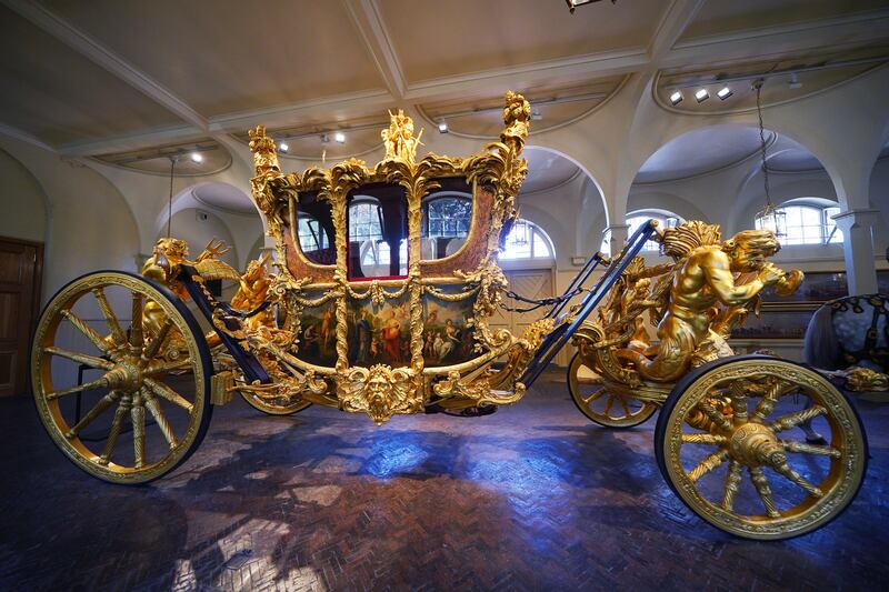 The Gold State Coach. Photograph: Yui Mok/PA Wire