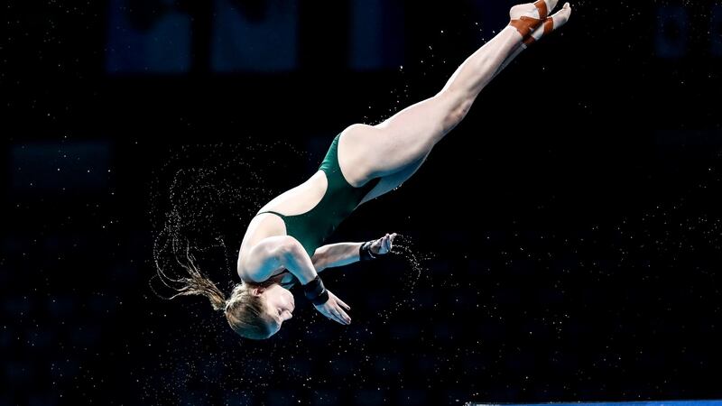 Ireland’s Tanya Watson during the women’s 10m platform. Photo: Bryan Keane/Inpho