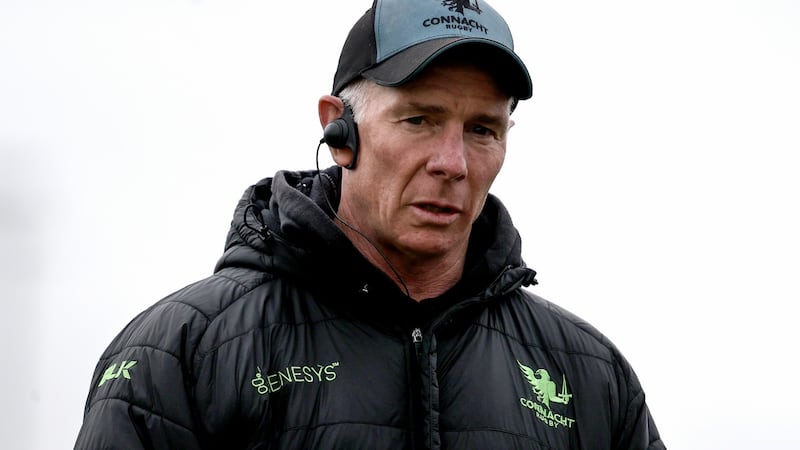 Connacht coach Andy Friend during squad training at the Sportsground, Galway. Photograph: Dan Sheridan/Inpho