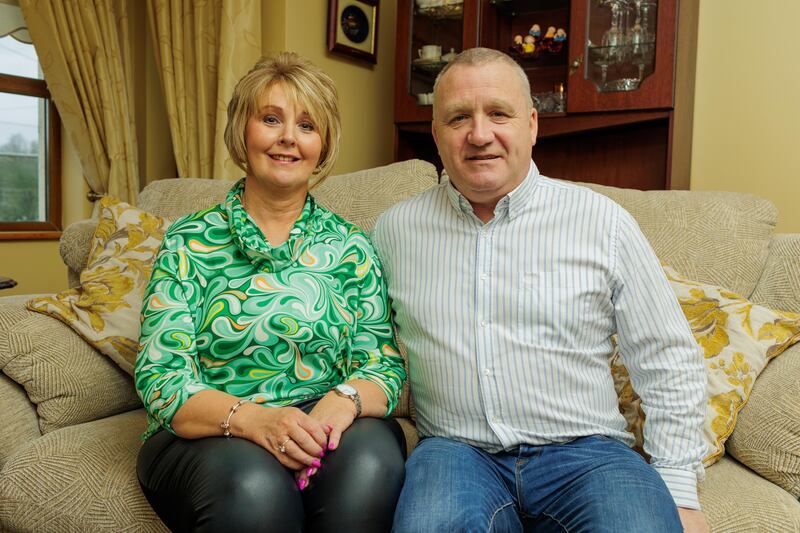 Geraldine and Redmond Murphy, Moylough, Co Sligo, who lost their son, Red Óg  Murphy, to suicide, earlier this year. Photograph: James Connolly

