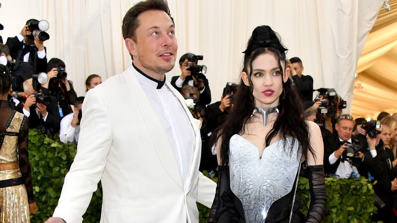 Elon Musk and two children with his on-again, off-again girlfriend, the singer Grimes. Photograph: Dia Dipasupil/WireImage