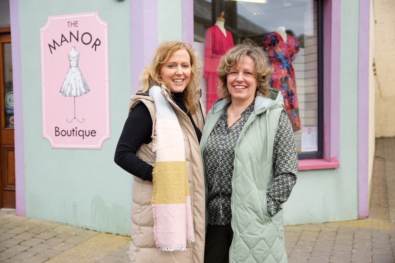 Sisters Teresa and Dympna Mawn run Manor Boutique which was started as a drapery shop by their mother Mary. Photograph: Brian Duignan