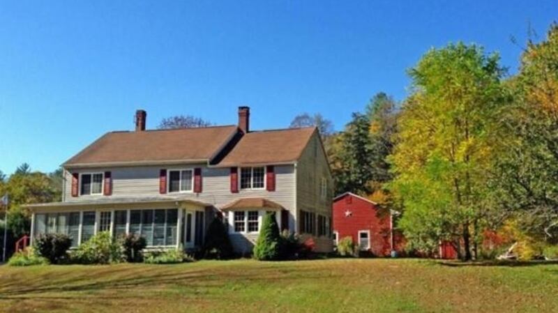 House on the river in Marsac, Poitou Charentes, France