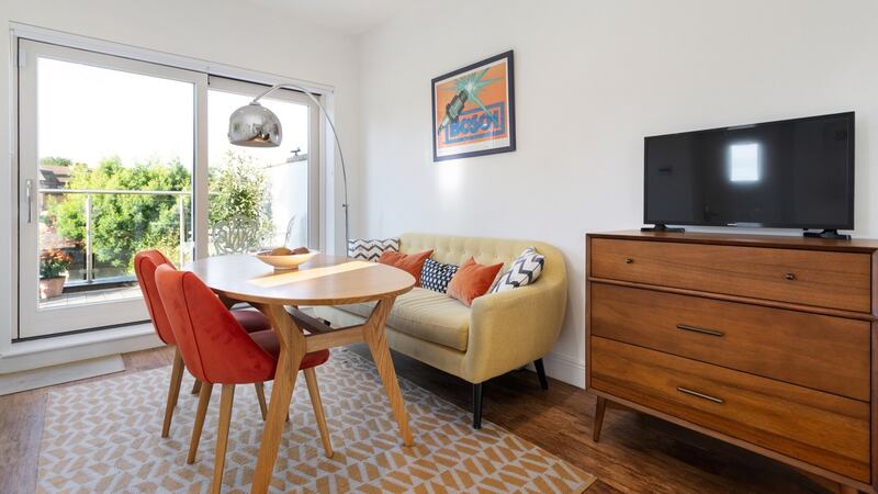 Informal dining area leading to terrace