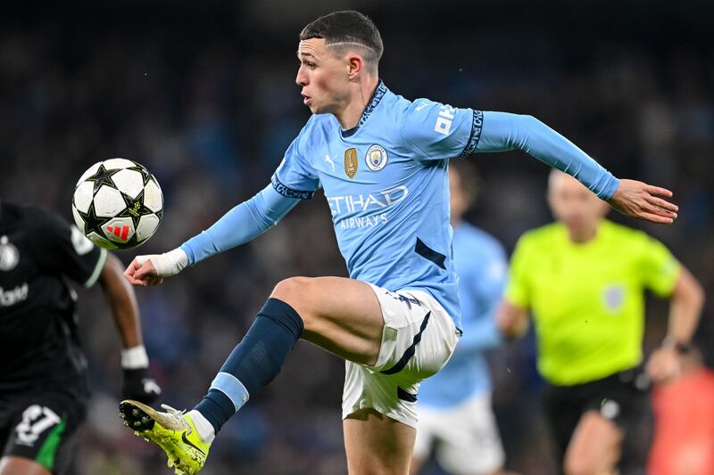 Phil Foden is one of a fleet of Manchester City attackers yet to score in the Premier League this season. Photograph: Harry Langer/DeFodi Images via Getty Images