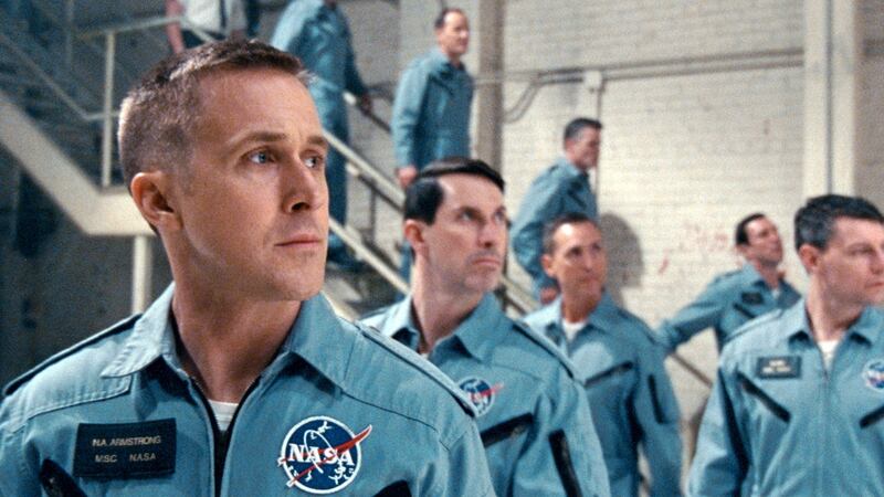 Moon landing: Ryan Gosling, Patrick Fugit  and Shawn Eric Jones in First Man