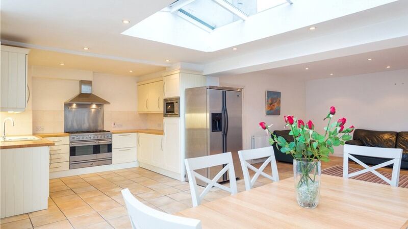 The open-plan kitchen extension at 55 Palmerston Road could be refurbished